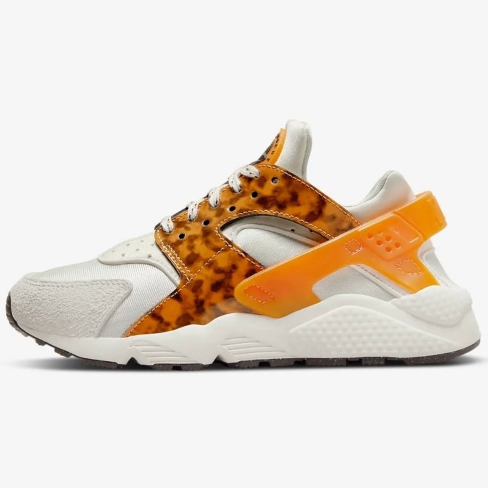 Nike Huarache Sneakers Tortoise Shell Lace Up Tennis Shoes Size 8